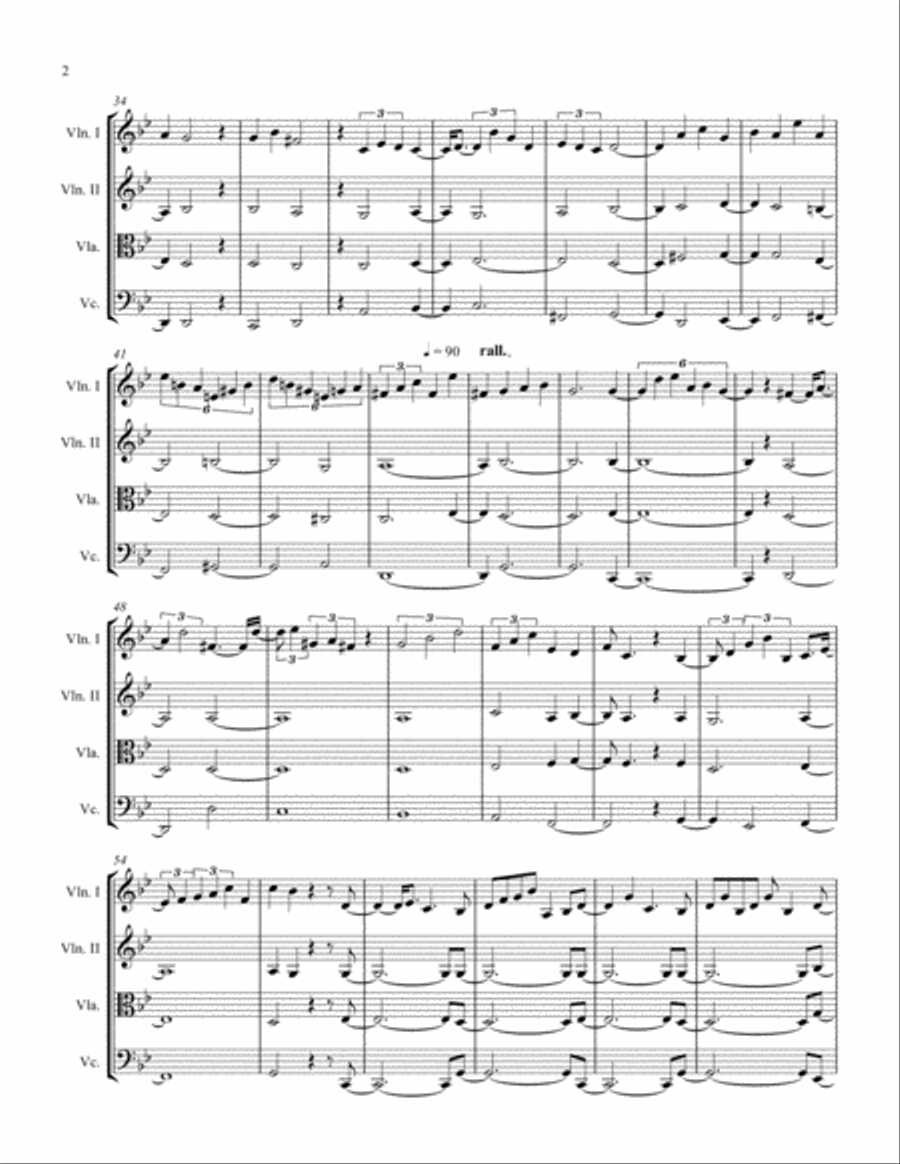 ROSARIUM_Portatio crucis suae a Iesu String Quartet scores gallery preview page 2