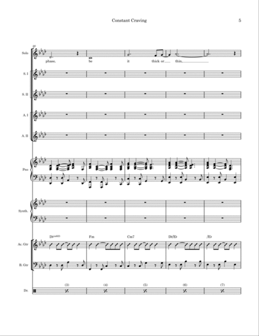 Constant Craving Small Ensemble scores gallery preview page 5