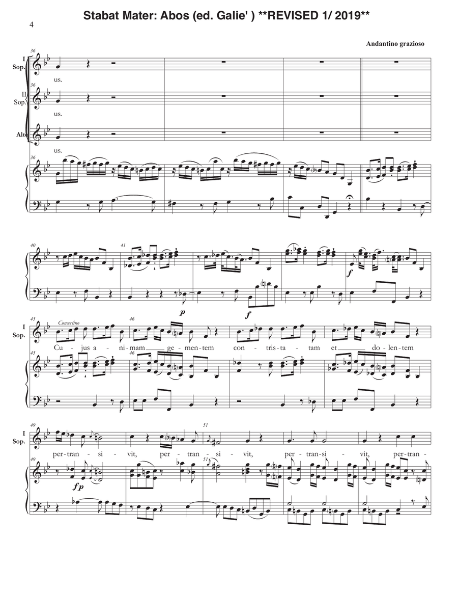 Stabat Mater - Abos (Galiè) SSA SSA scores gallery preview page 4