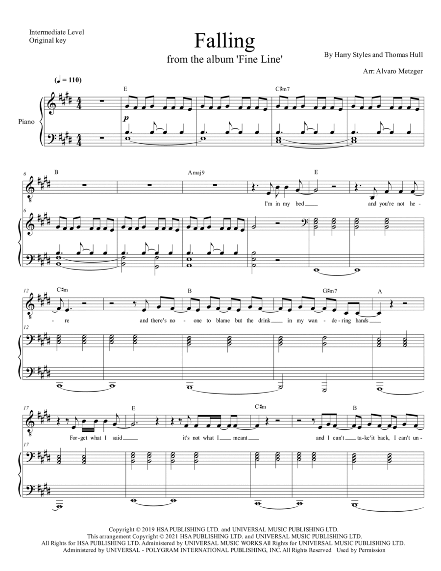 Falling Voice scores gallery preview page 1