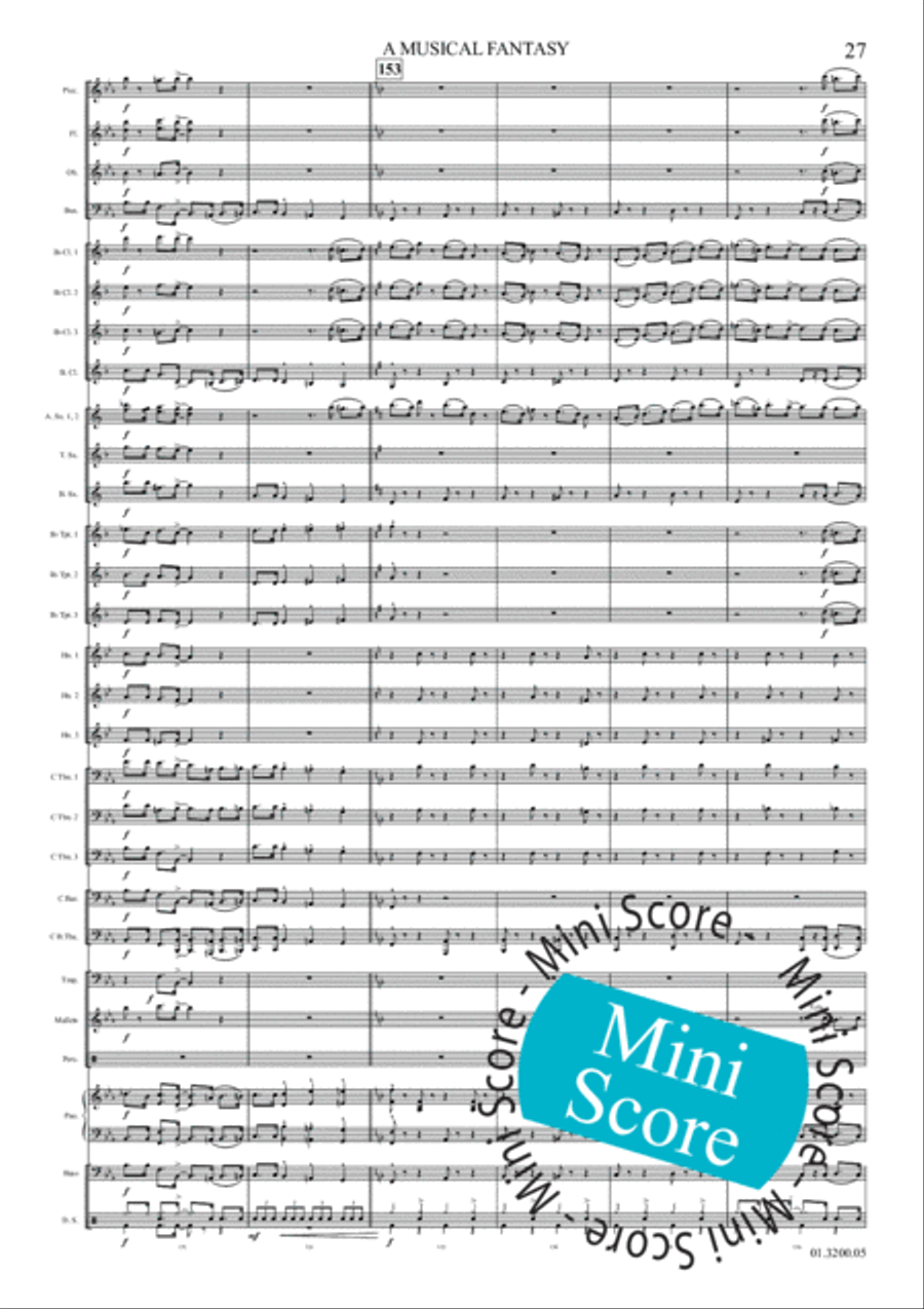 A Musical Fantasy Concert Band scores gallery preview page 33