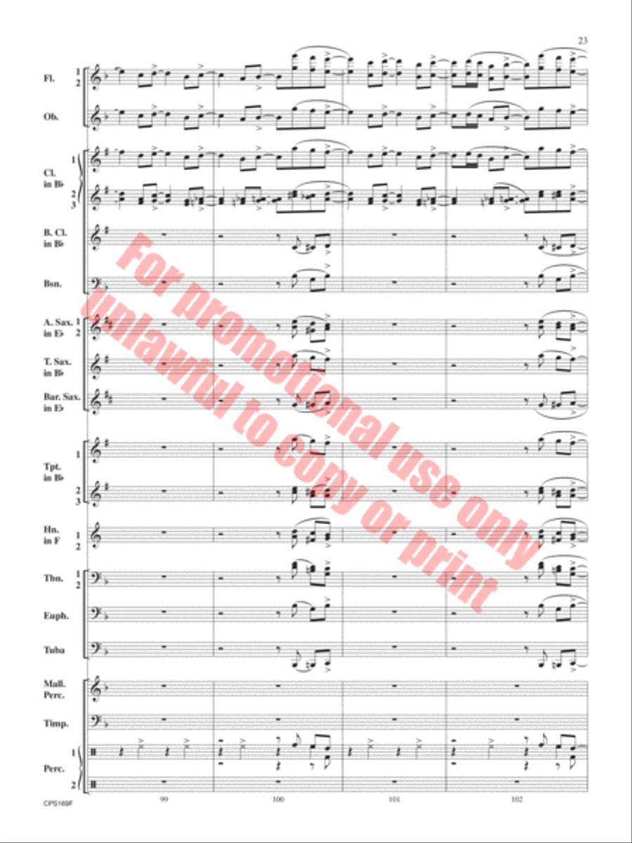 Home For the Holidays Concert Band scores gallery preview page 24