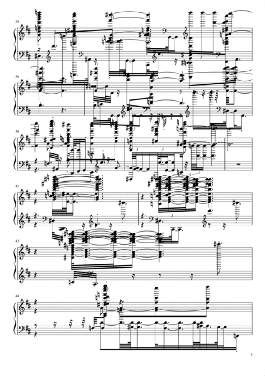 Koho Handin Gama Rawdena Piano Solo scores gallery preview page 5