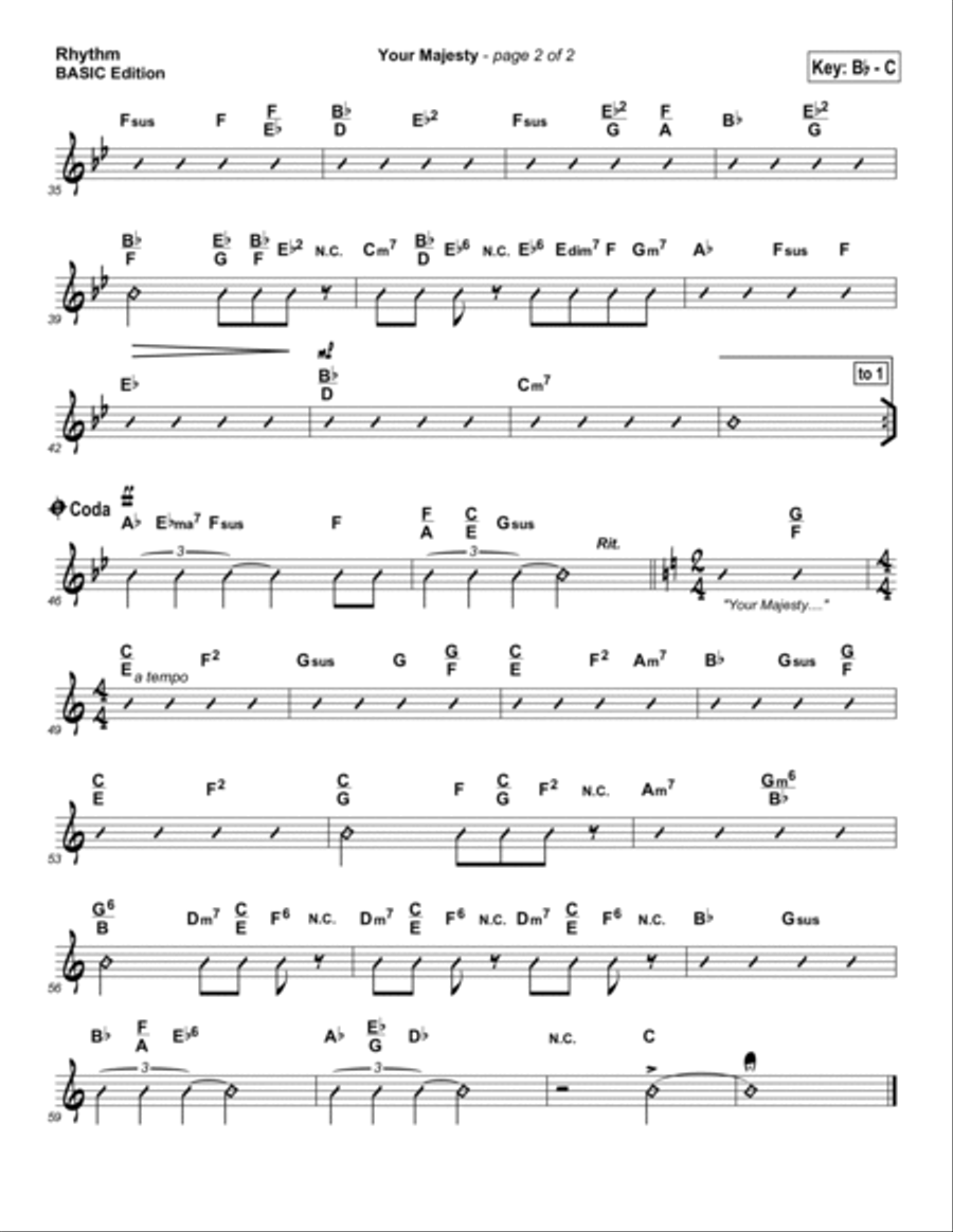Your Majesty Your Majesty Piano scores gallery preview page 5