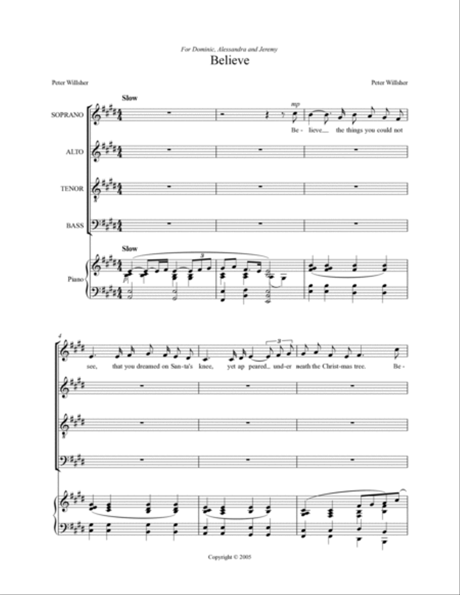 Believe Believe Voice scores gallery preview page 2