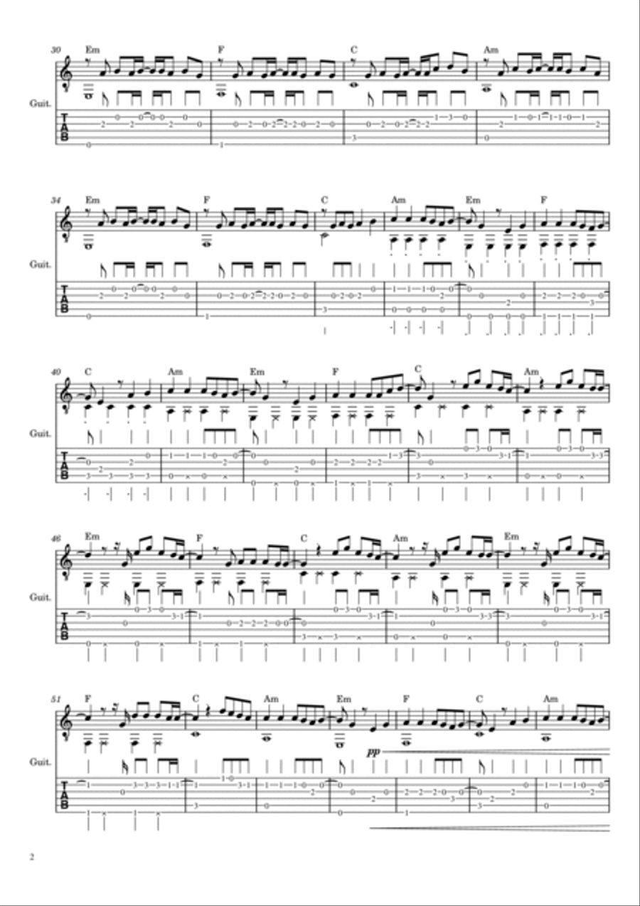 Stars Align Electric Guitar scores gallery preview page 2