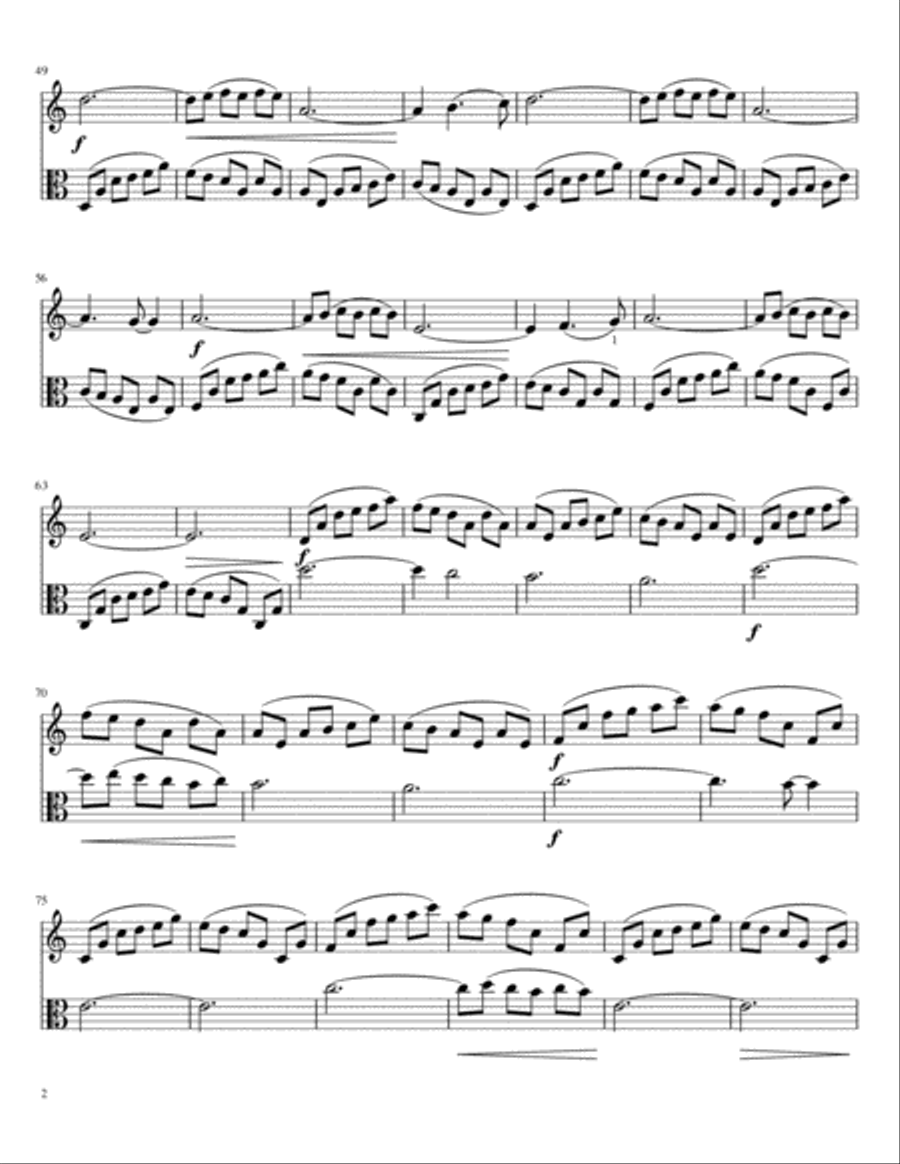 La Valse D'amelie La Valse D'amelie String Duet scores gallery preview page 2