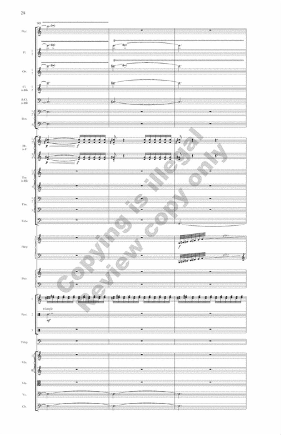 Symphony: Water Music Full Orchestra scores gallery preview page 18