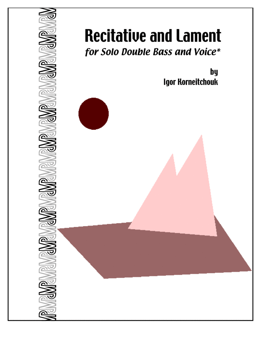 Recitative and Lament Double Bass scores gallery preview page 1