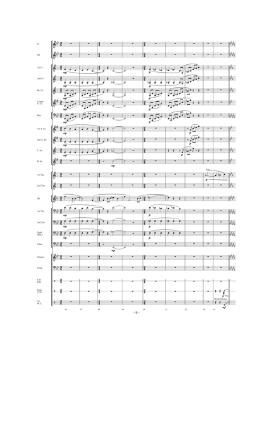 Silent Noon Silent Noon Concert Band scores gallery preview page 8