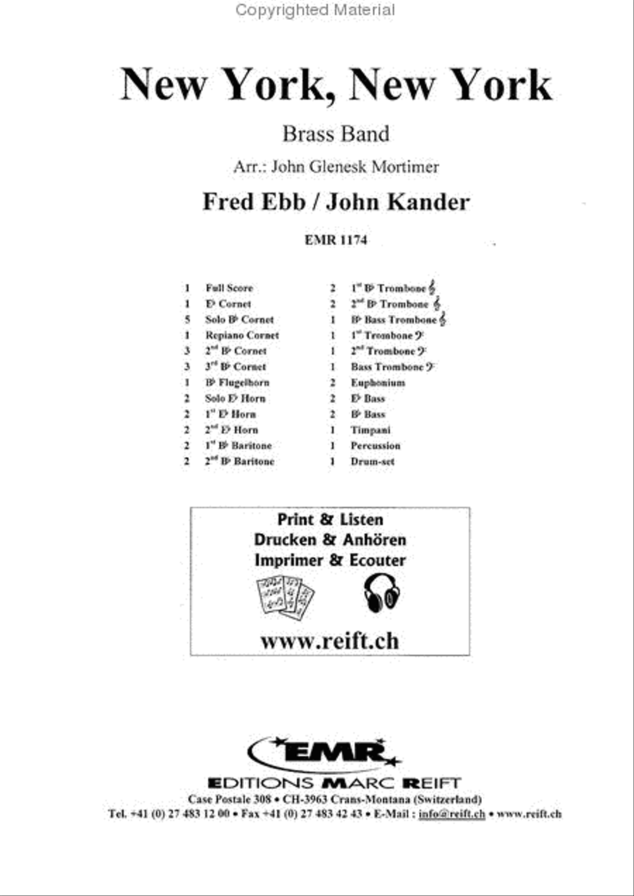 New York, New York New York, New York Brass Band scores gallery preview page 2