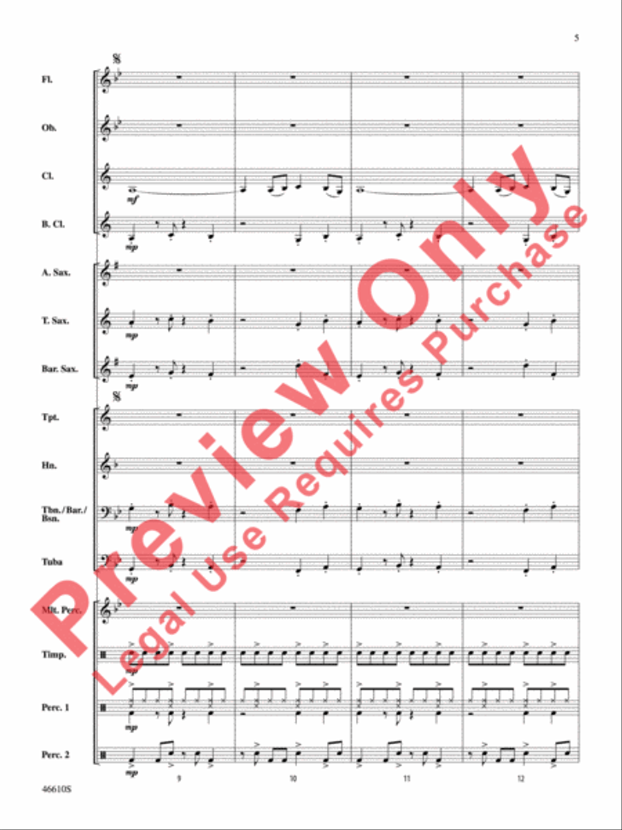 Sahara Adventure Concert Band scores gallery preview page 6