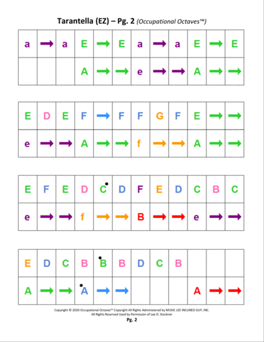 Occupational Octaves Piano™ Supplement 2.3 (Greensleeves and Deck the Halls) Piano Solo scores gallery preview page 3