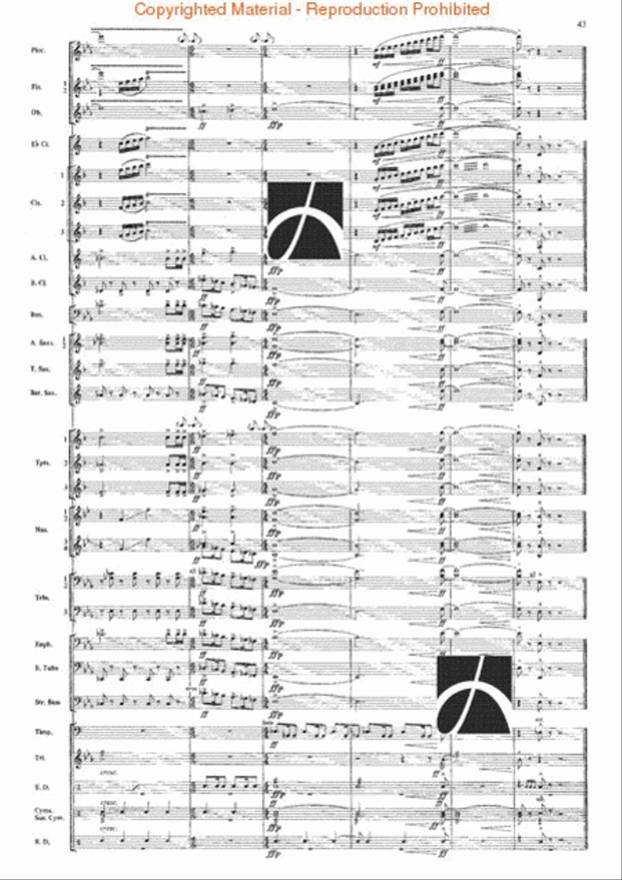 The Seventh Night of July Concert Band scores gallery preview page 40