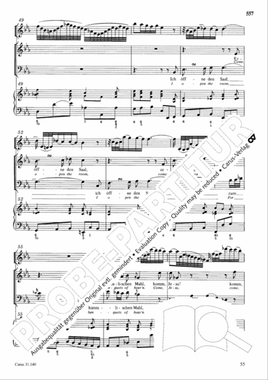 The Complete Sacred Vocal Works (Das geistliche Vokalwerk) Voice scores gallery preview page 558