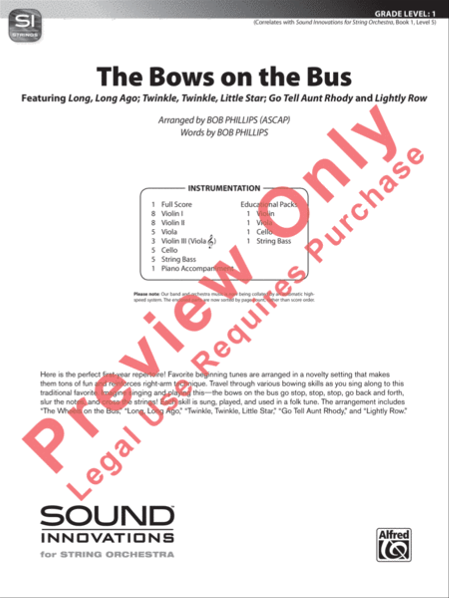 The Bows on the Bus The Bows on the Bus String Orchestra scores gallery preview page 2