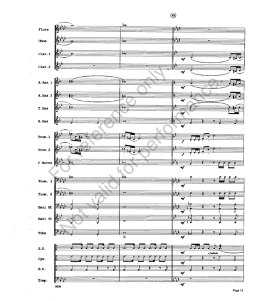 Trumpets a la King Concert Band scores gallery preview page 14