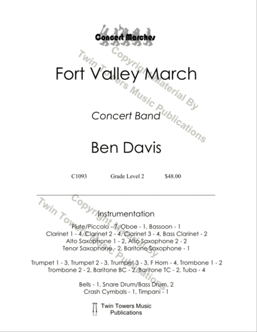 Fort Valley March Concert Band scores gallery preview page 2