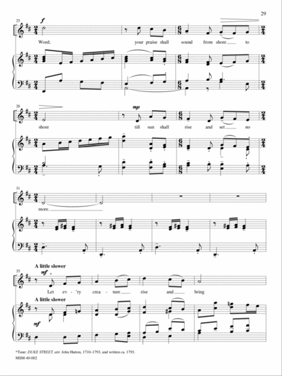 From All That Dwell Below the Skies Medium Voice scores gallery preview page 3