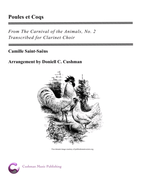 The Carnival of the Animals: Pouls et Coqs for Clarinet Choir image number null