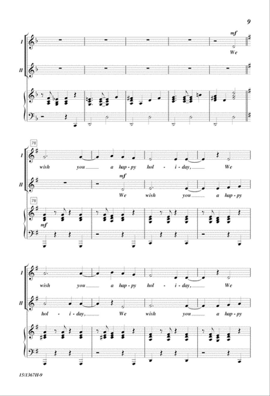 A Holiday Hand Jive A Holiday Hand Jive 2-Part scores gallery preview page 9