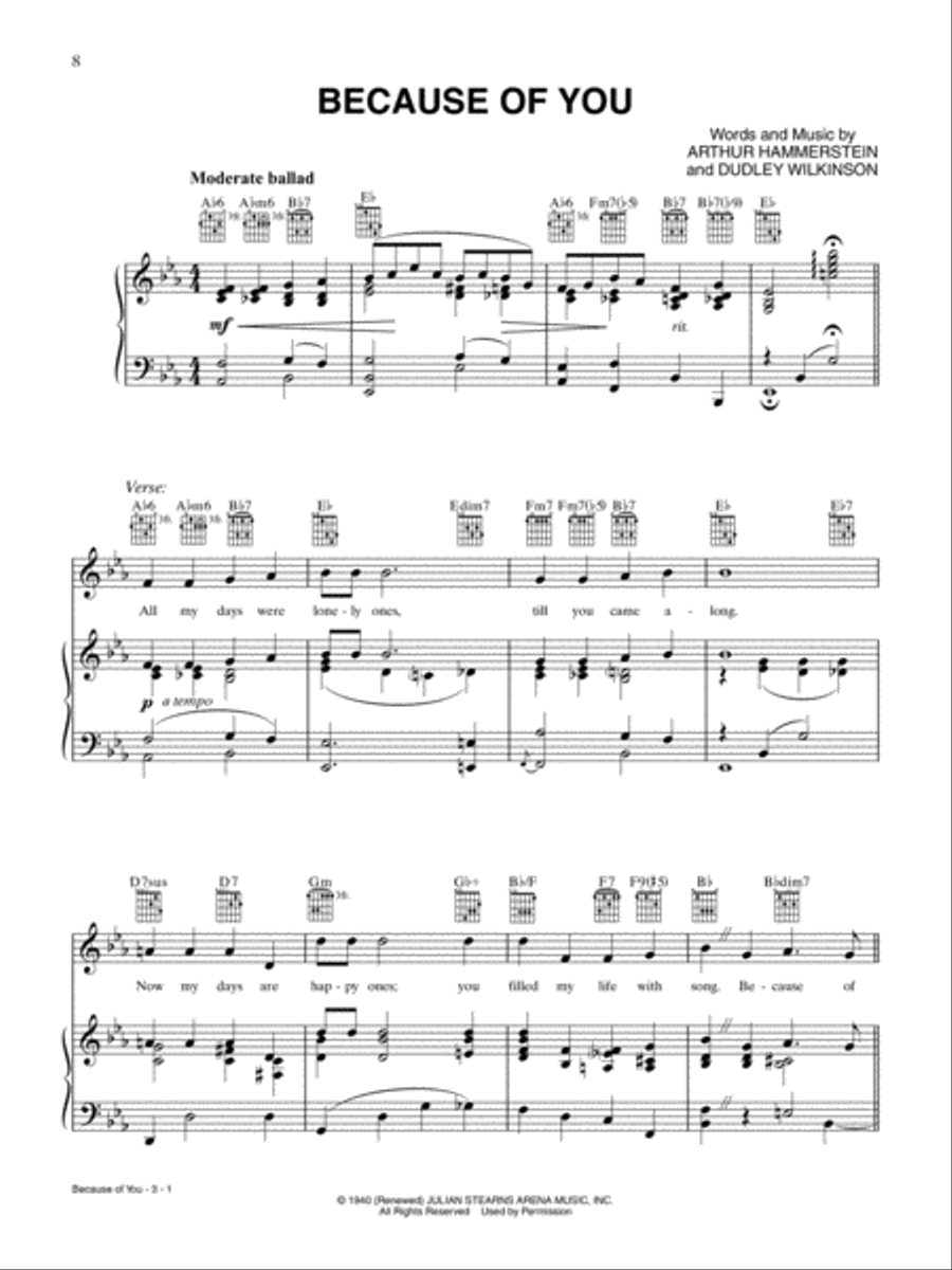 Tony Bennett -- The Classics Piano, Vocal, Guitar scores gallery preview page 2