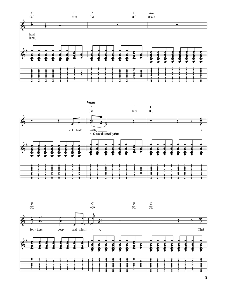 I Am A Rock Acoustic Guitar scores gallery preview page 3