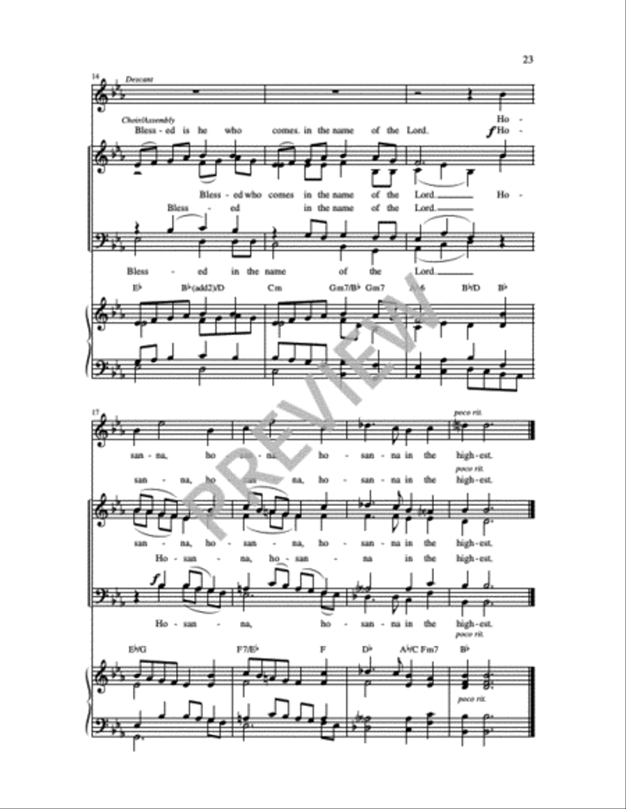 Mass of Wisdom - Choral Edition 4-Part scores gallery preview page 2