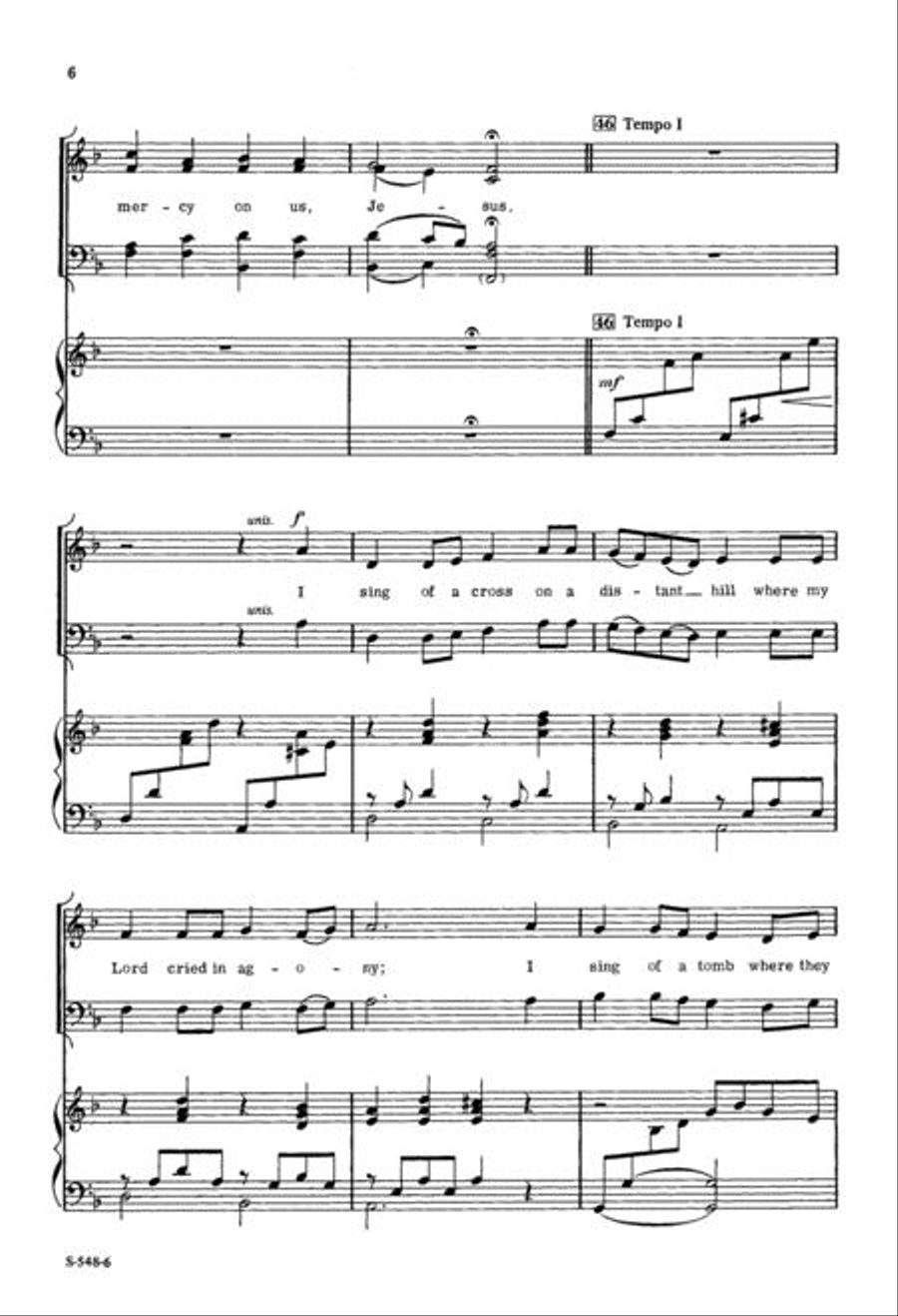 I Sing of My Lord I Sing of My Lord 4-Part scores gallery preview page 6
