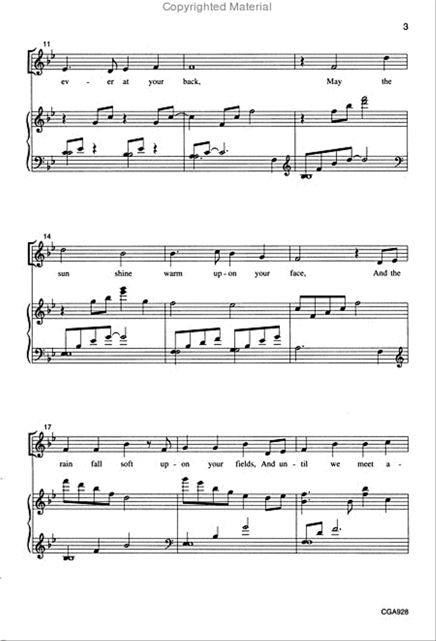May the Road Rise to Meet You 4-Part scores gallery preview page 3