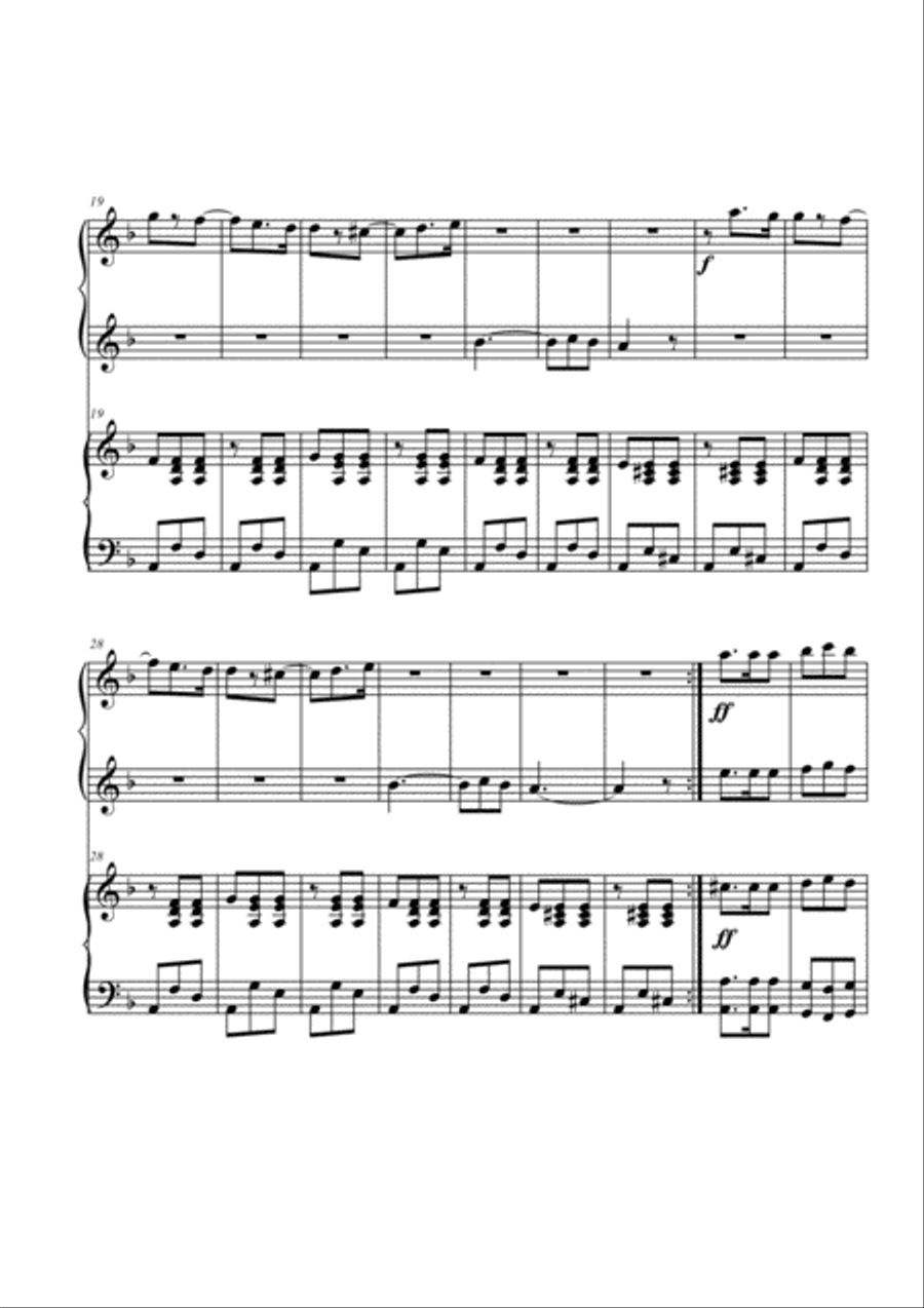 Introduction from Bizet's Carmen. Piano 4 hands Piano Method scores gallery preview page 2