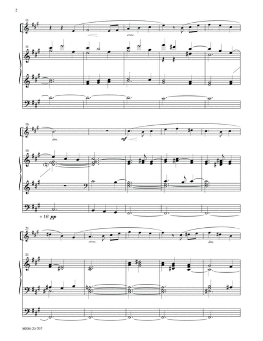 Psalm 121: I Will Lift up My Eyes unto the Hills Organ scores gallery preview page 2