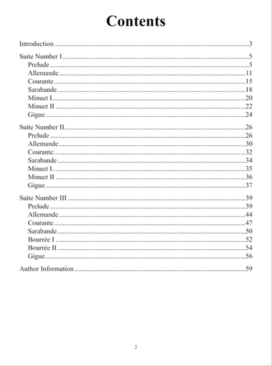 Bach's Cello Suites I-III Arranged for Tenor Banjo Cello scores gallery preview page 3