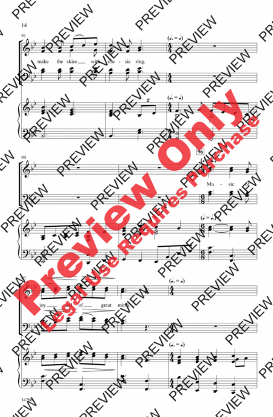 A Vaughan Williams Christmas 4-Part scores gallery preview page 13