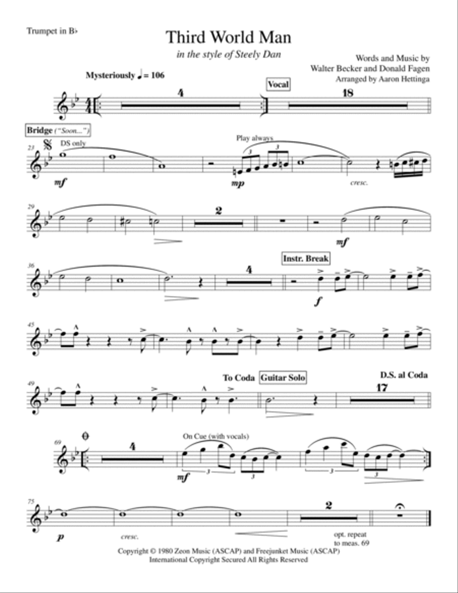 Third World Man Voice scores gallery preview page 3