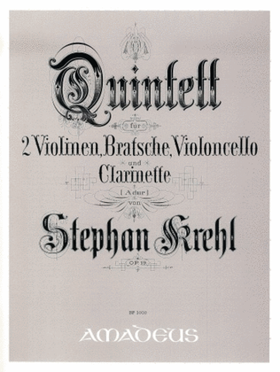 Book cover for Quintet A major op. 19