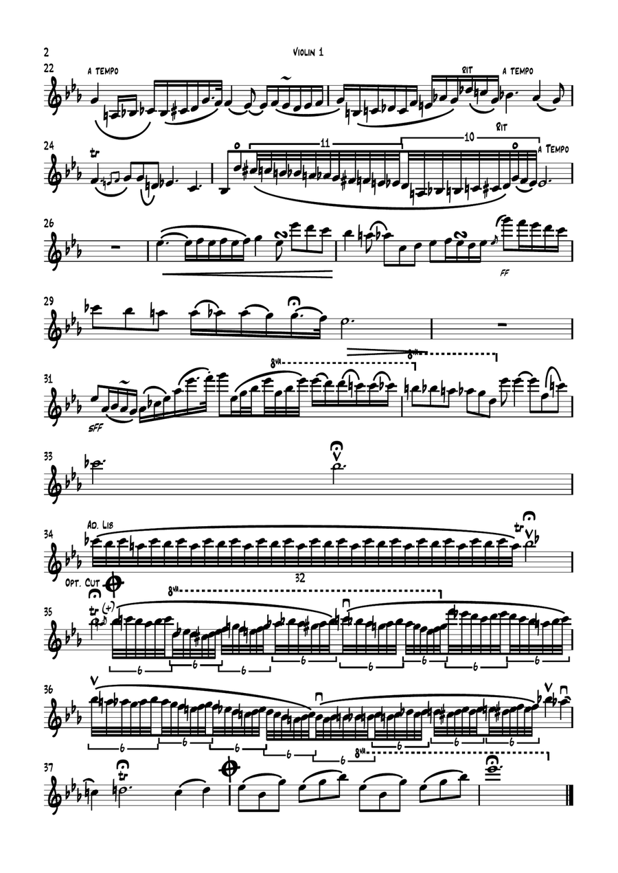 Chopin Nocturne in E flat major for String Quartet String Quartet scores gallery preview page 2