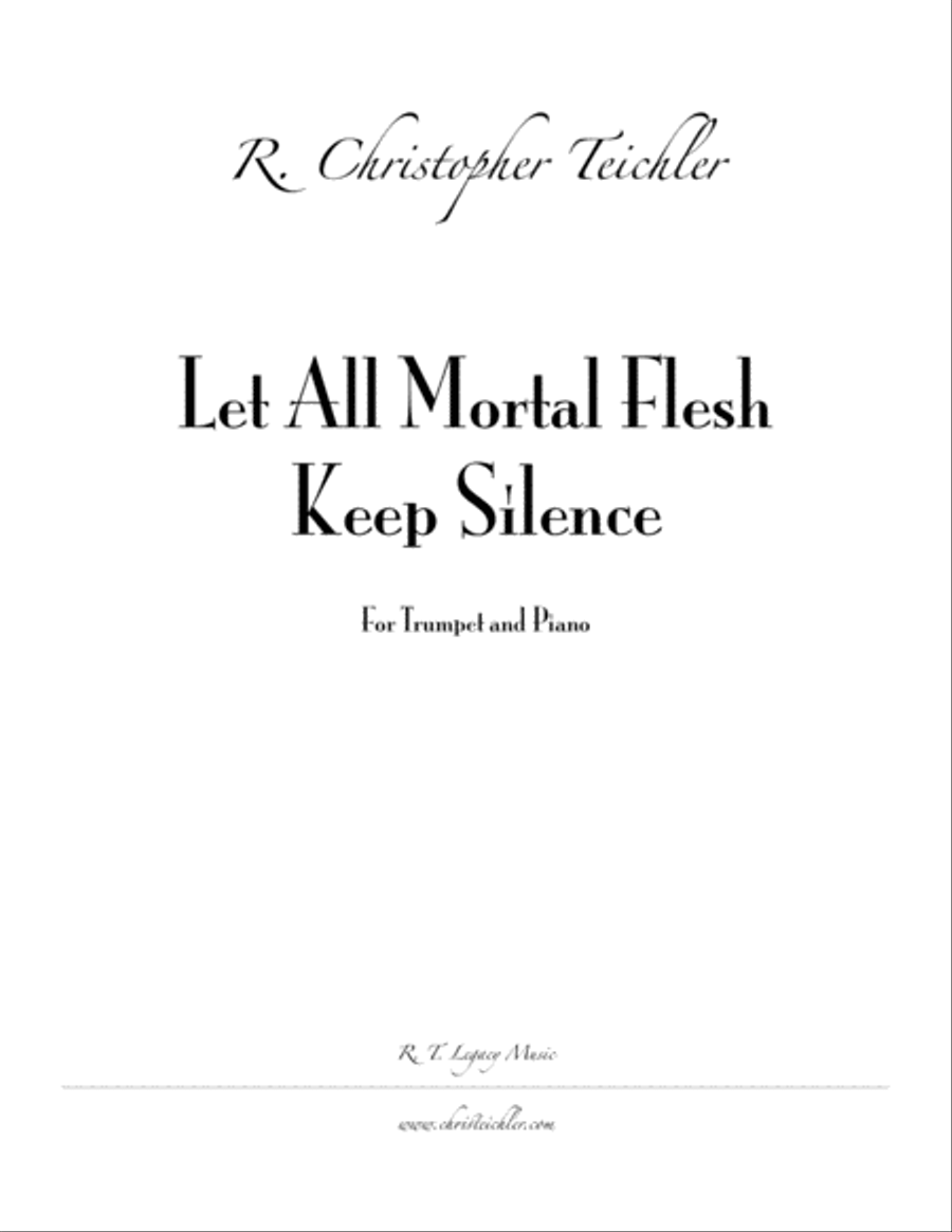 Let All Mortal Flesh Keep Silence Trumpet Solo scores gallery preview page 1