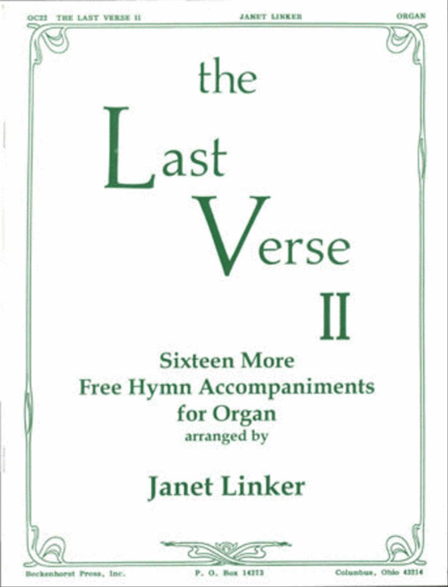 The Last Verse II Organ scores gallery preview page 1