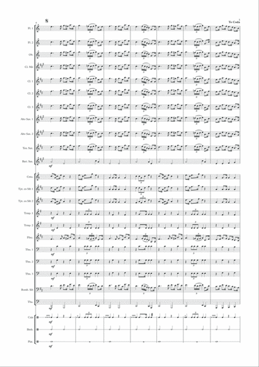 Reina de la Calzá Concert Band scores gallery preview page 3