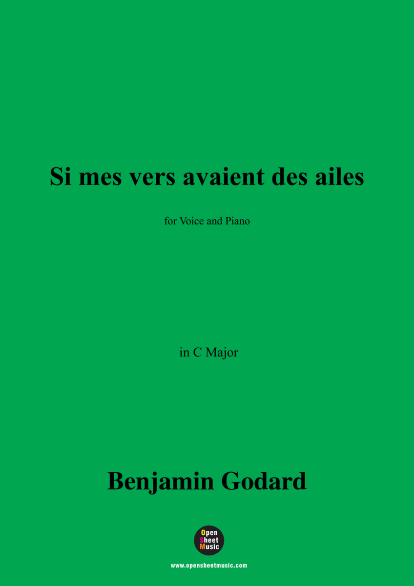 B. Godard-Si mes vers avaient des ailes(Could my songs their way be winging),in C Major
