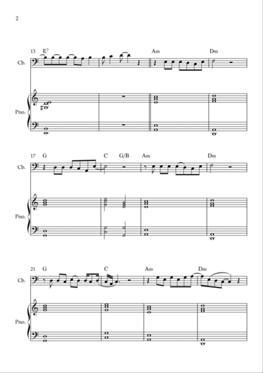 Flowers Double Bass scores gallery preview page 2