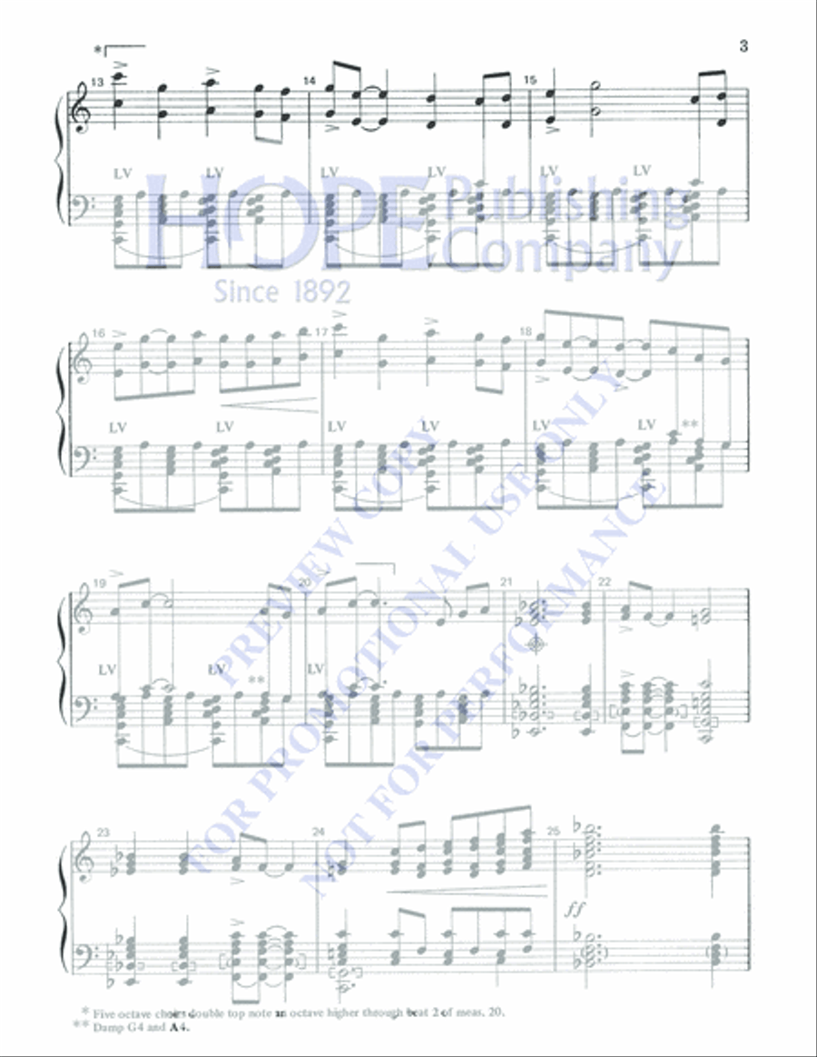 A Song of Gladness 5-Octaves scores gallery preview page 3