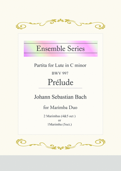 Prelude / from Partita for Lute in C minor, BWV 997 for Marimba Duo image number null