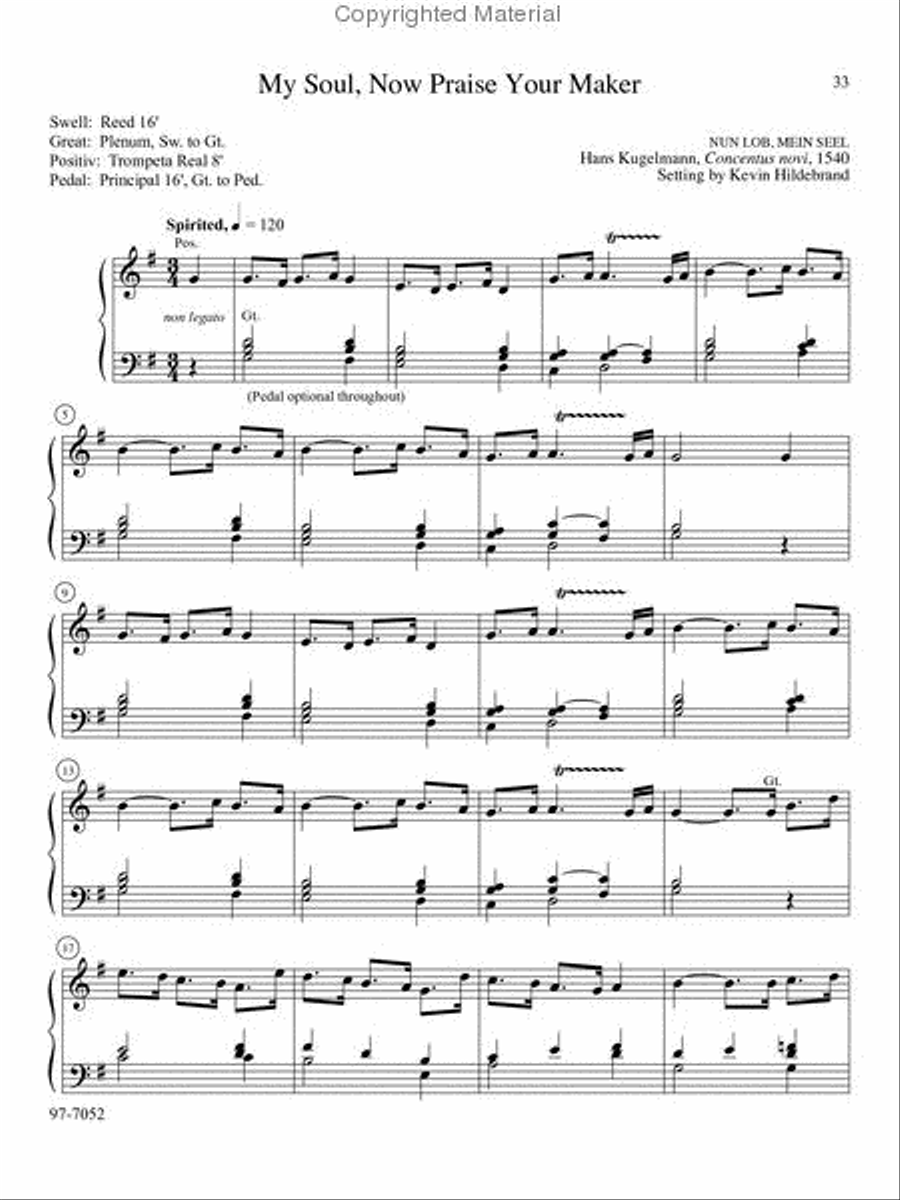 Musica Sacra: Easy Hymn Preludes for Organ, Vol. 3
