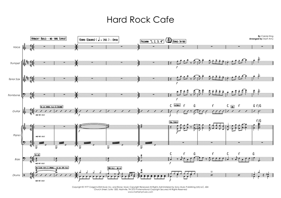 Hard Rock Cafe Jazz Ensemble scores gallery preview page 1