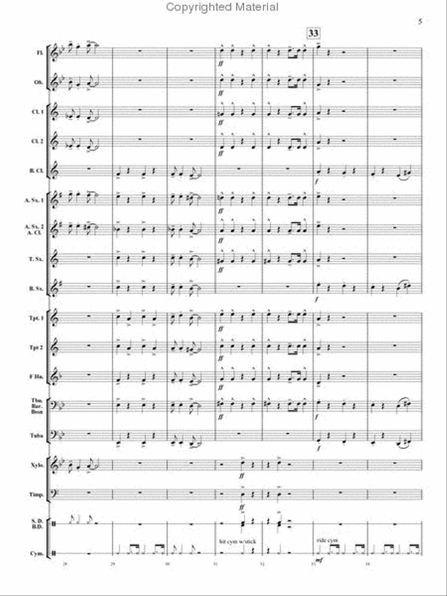 Jazzoo Concert Band - Sheet Music page 5