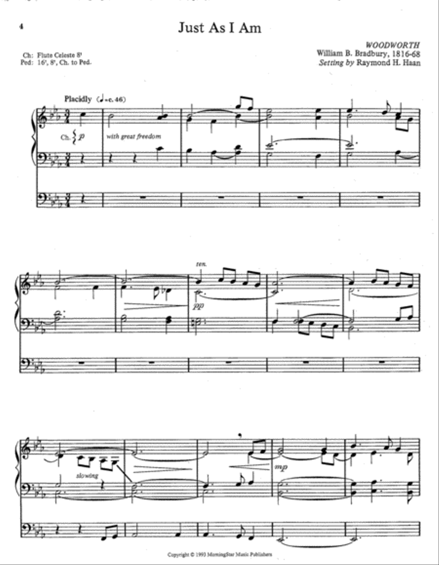 Six Organ Preludes on Gospel Hymns Organ scores gallery preview page 2