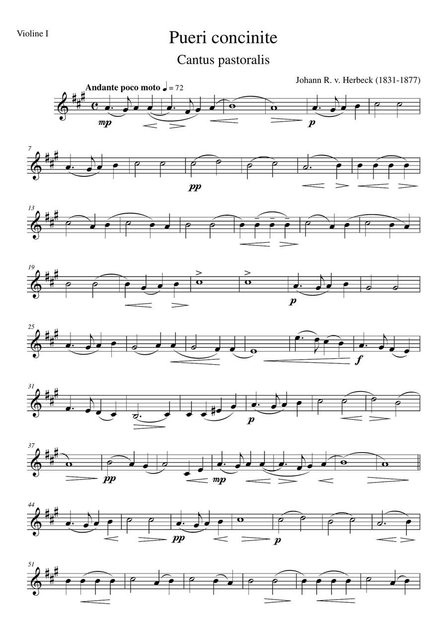 Pueri concinite - Set of parts Small Ensemble scores gallery preview page 5