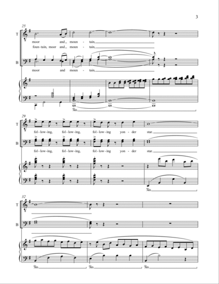 Alpha and Omega: 2. Star of Night 4-Part scores gallery preview page 3